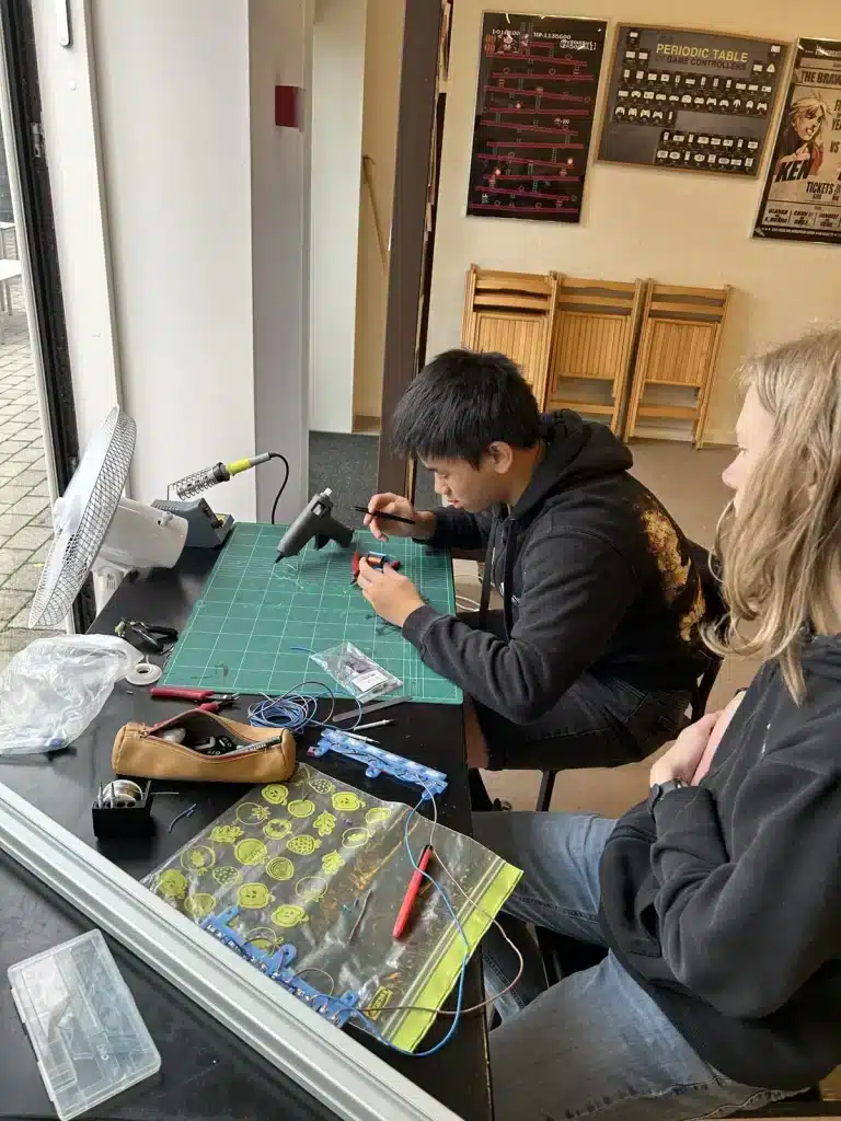 Detalje fra undervisningen på linjefaget Teknologi